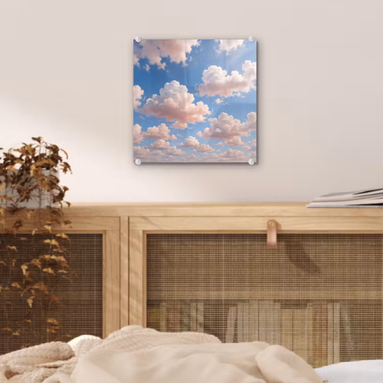 Wolken - Hemel - Natuur - Licht - Blauw plexiglas 5mm klein -sfeer4