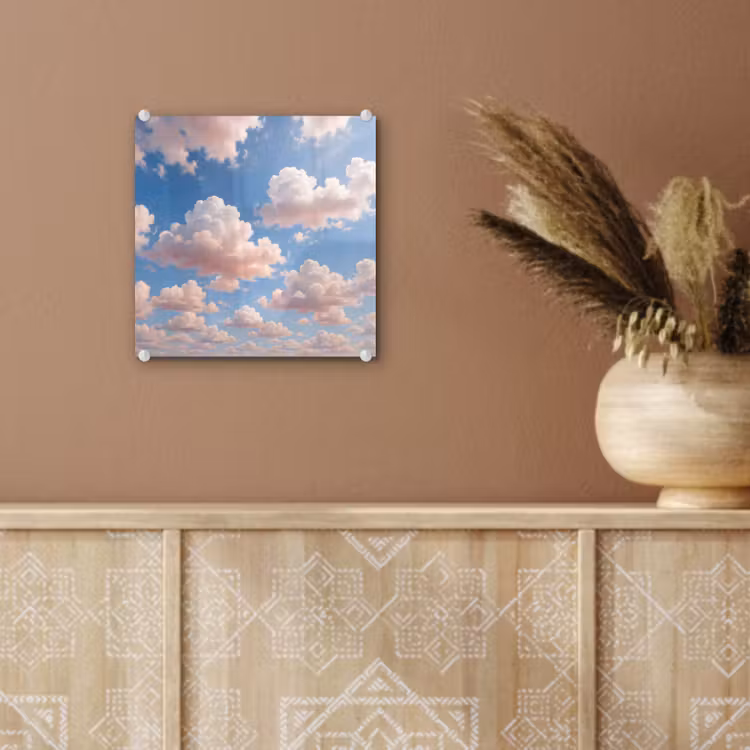 Wolken - Hemel - Natuur - Licht - Blauw plexiglas 5mm klein -sfeer5