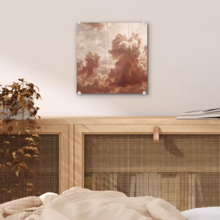 Wolken - Lucht - Natuur - Modern - Bruin plexiglas 5mm klein -sfeer4