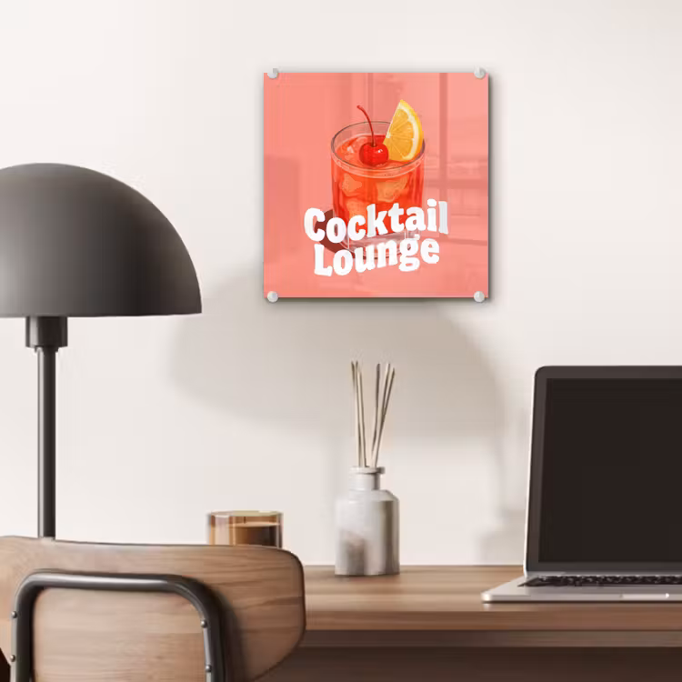 Cocktail Lounge - Glas - Koraal plexiglas 5mm klein -sfeer6