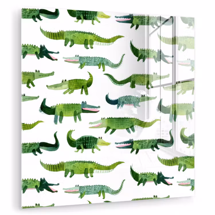 krokodillen - Speels - Groen plexiglas 5mm klein 11 -zzzproduct_nieuw