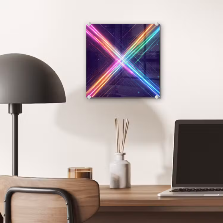 Kruisen - Lasterstralen - Neon plexiglas 5mm klein -sfeer6