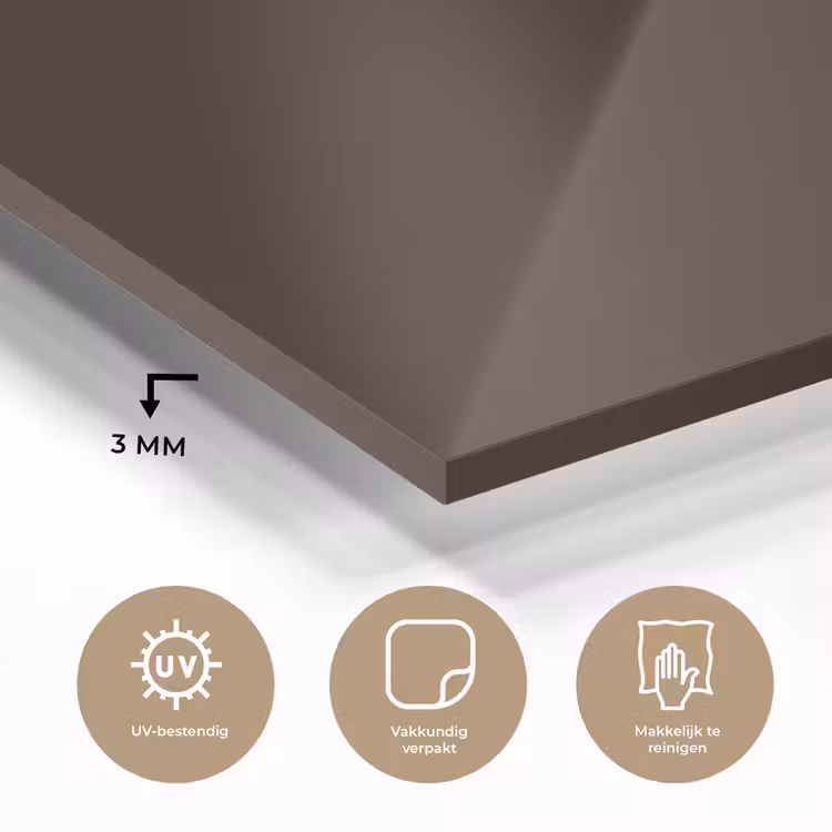 Dark - Chocolate - Bruin plexiglas 5mm klein 11 -sfeer2