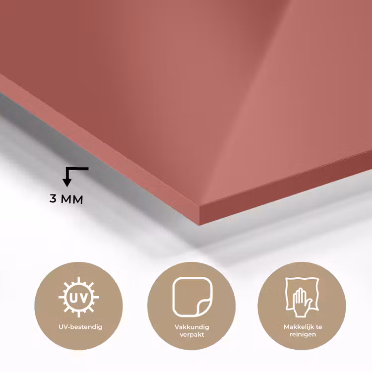 Deep - Crimson - Rood plexiglas 5mm klein 11 -sfeer2