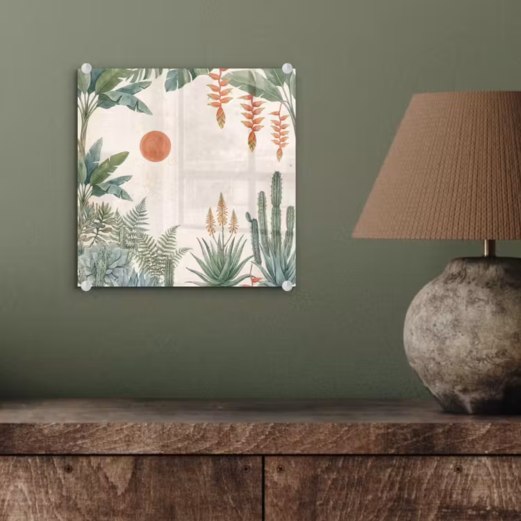 Woestijn - Planten - Groen plexiglas 5mm klein -sfeer3