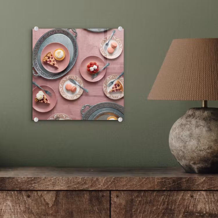 Dessert - Taart - Gebak - Zoet - Roze plexiglas 5mm klein -sfeer3