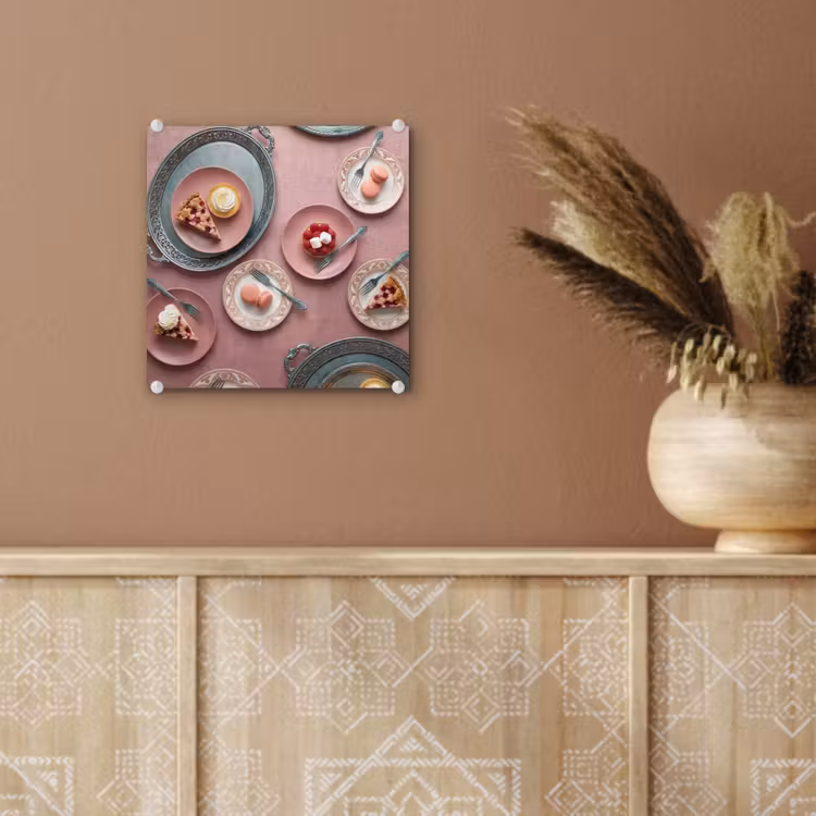 Dessert - Taart - Gebak - Zoet - Roze plexiglas 5mm klein -sfeer5