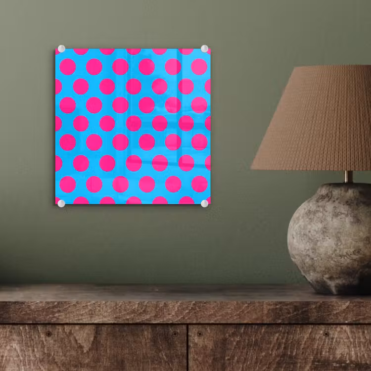Stippen - Klassiek - Roze plexiglas 5mm klein 11 -sfeer3
