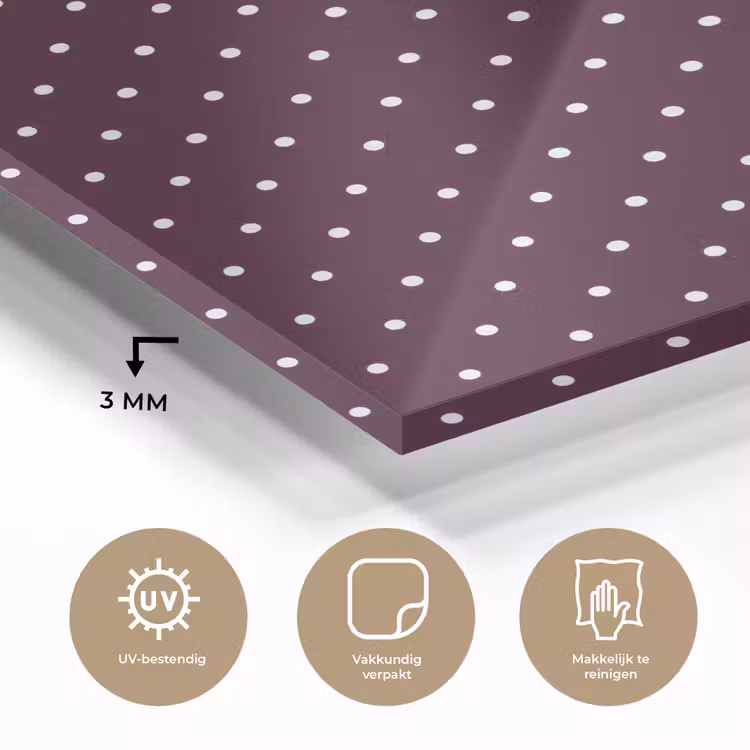 Stippen - Modern - Paars plexiglas 5mm klein 11 -sfeer2
