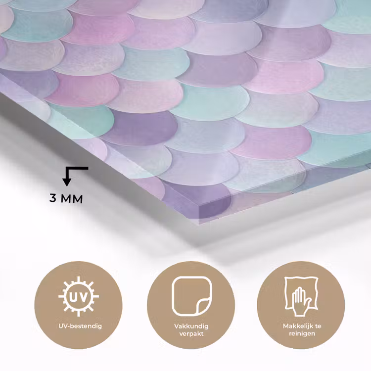 Dromerig - Zeemeermin - Pastel plexiglas 5mm klein 11 -sfeer2