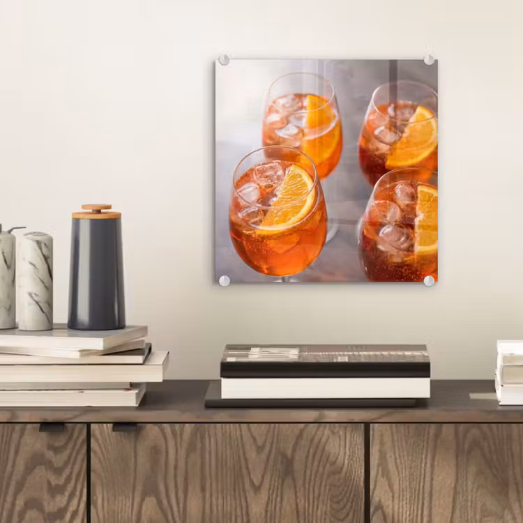 Drank - Sinaasappel - IJs - Zomer - Oranje plexiglas 5mm klein -sfeer1