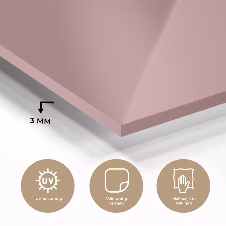 Dusty - Rose - Roze plexiglas 5mm klein 11 -sfeer2