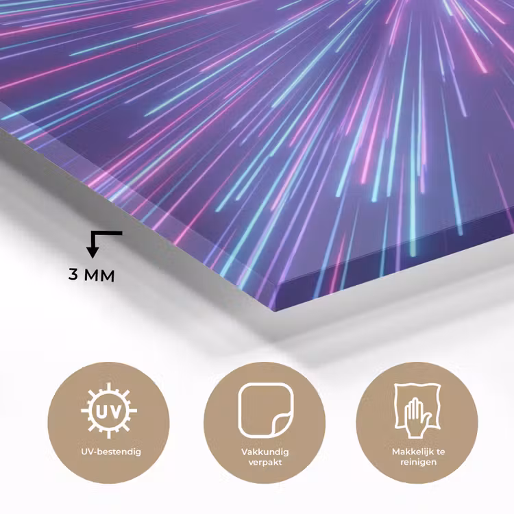 Dynamisch - Ruimte - Kleurrijk plexiglas 5mm klein -sfeer2