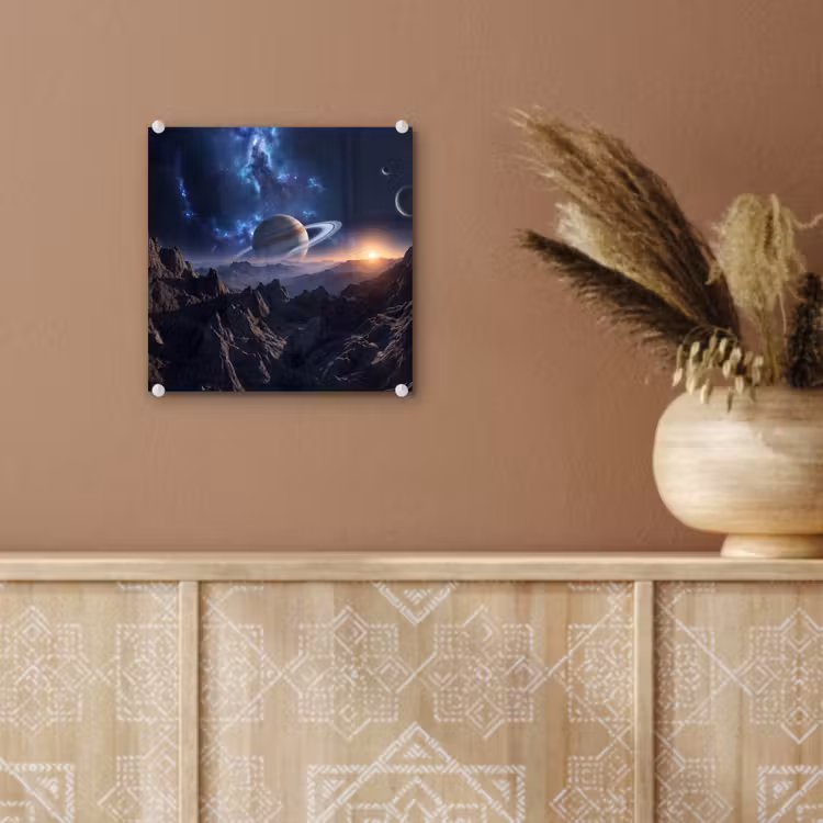 Fantasy - Kosmos - Landschap plexiglas 5mm klein -sfeer5