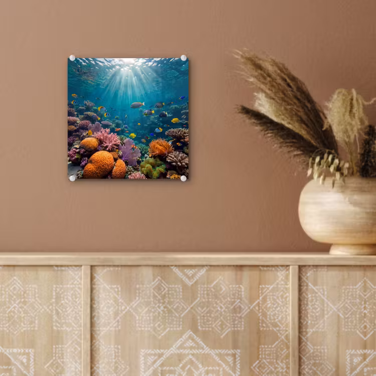 Vis - Koraal - Oceaan - Natuur - Kleurrijk plexiglas 5mm klein -sfeer5