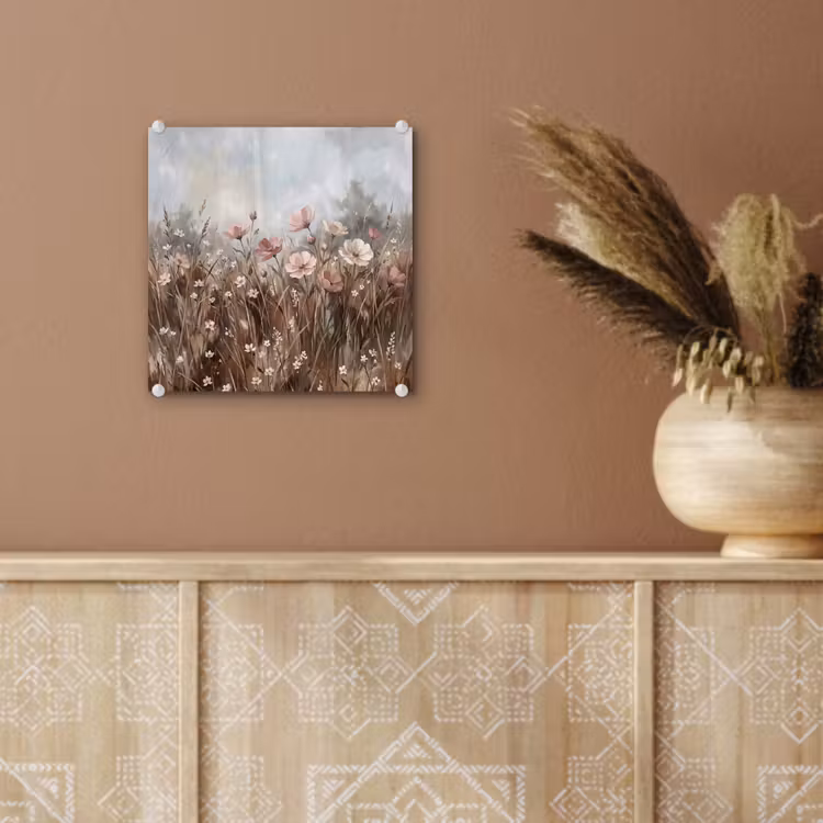 Bloemen - Botanisch - Schilderij - Pastel - Rustiek plexiglas 5mm klein -sfeer5