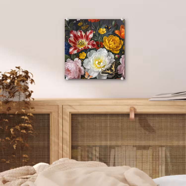 Bloemen - Boeket - Klassiek - Kleurrijk - Natuur plexiglas 5mm klein -sfeer4