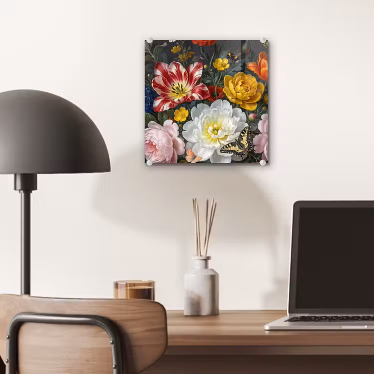 Bloemen - Boeket - Klassiek - Kleurrijk - Natuur plexiglas 5mm klein -sfeer6