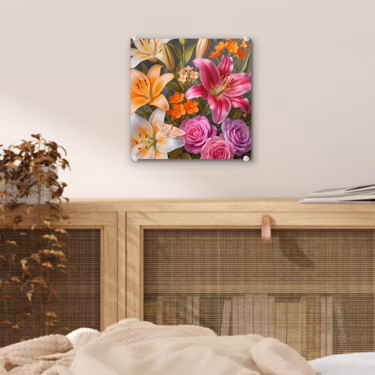 Bloemen - Boeket - Natuur - Kleurrijk - Modern plexiglas 5mm klein -sfeer4