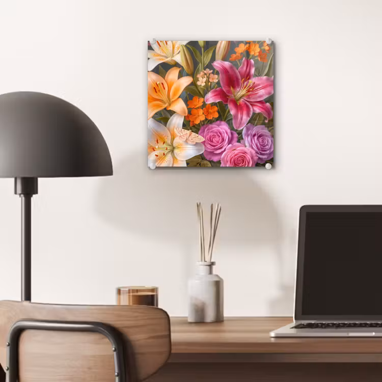 Bloemen - Boeket - Natuur - Kleurrijk - Modern plexiglas 5mm klein -sfeer6
