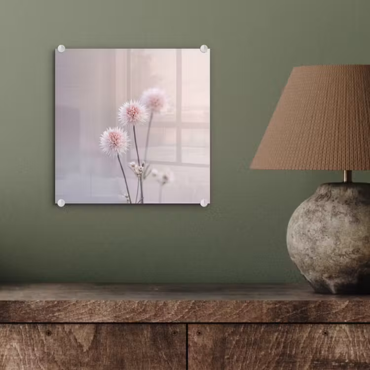 Bloemen - Bollen - Roze plexiglas 5mm klein -sfeer3