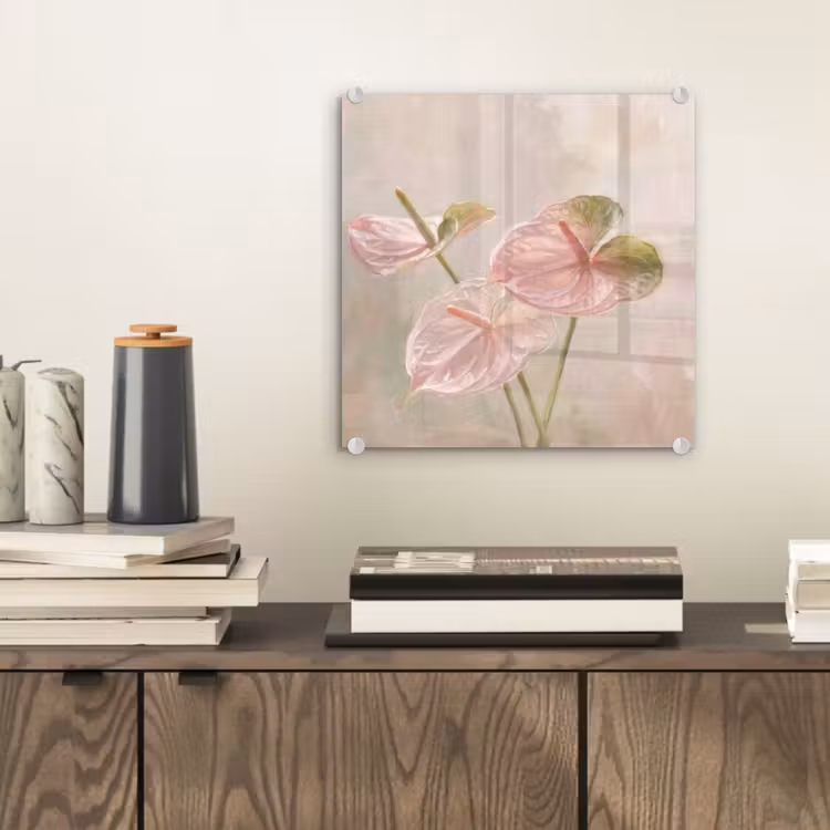 Bloemen - Pastel - Abstract - Natuur - Groen plexiglas 5mm klein -sfeer1