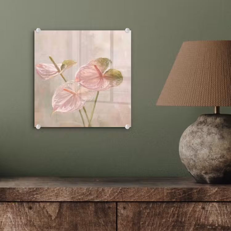 Bloemen - Pastel - Abstract - Natuur - Groen plexiglas 5mm klein -sfeer3