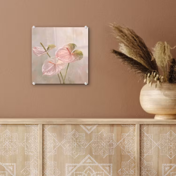 Bloemen - Pastel - Abstract - Natuur - Groen plexiglas 5mm klein -sfeer5