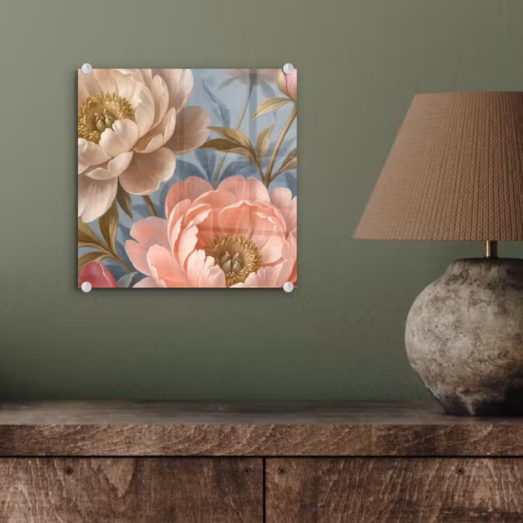 Bloemen - Roze - Beige - Modern - Natuur plexiglas 5mm klein -sfeer3