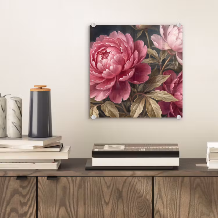 Bloemen - Roze - Klassiek - Natuur plexiglas 5mm klein -sfeer1