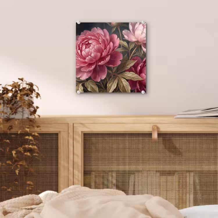 Bloemen - Roze - Klassiek - Natuur plexiglas 5mm klein -sfeer4