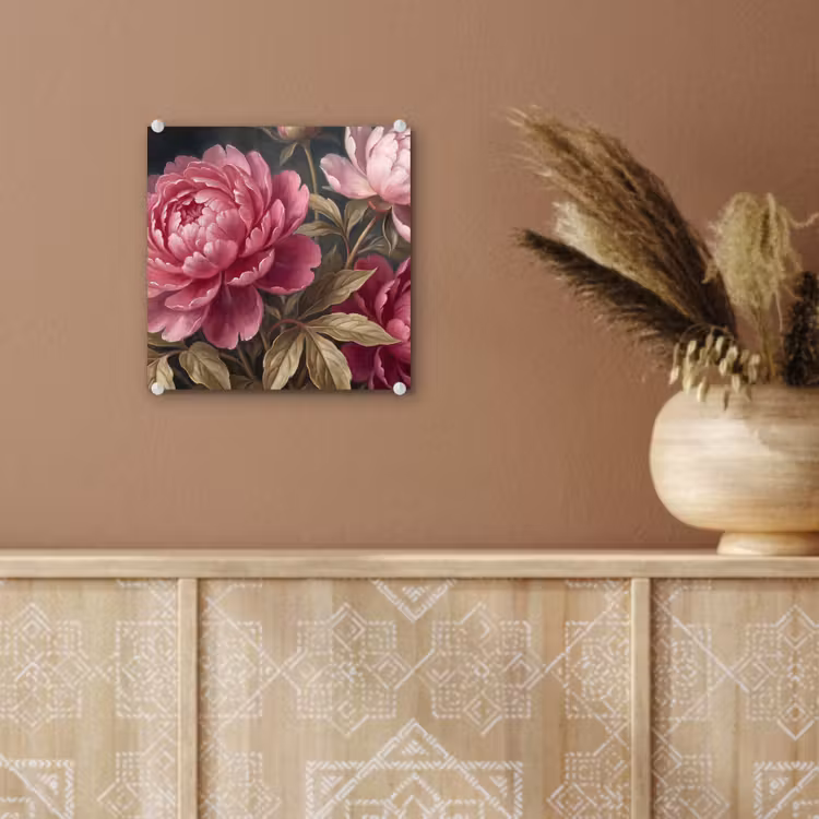 Bloemen - Roze - Klassiek - Natuur plexiglas 5mm klein -sfeer5