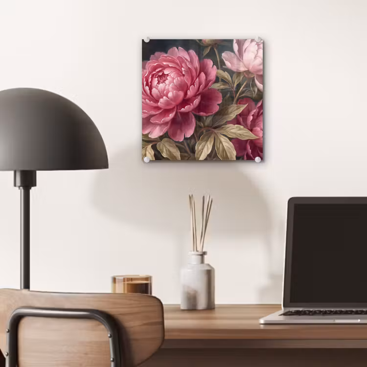 Bloemen - Roze - Klassiek - Natuur plexiglas 5mm klein -sfeer6