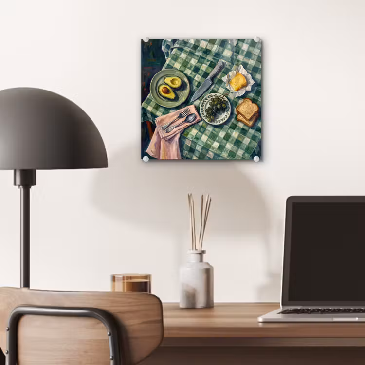 Eten - Ontbijt - Tafel - Modern - Groen plexiglas 5mm klein -sfeer6