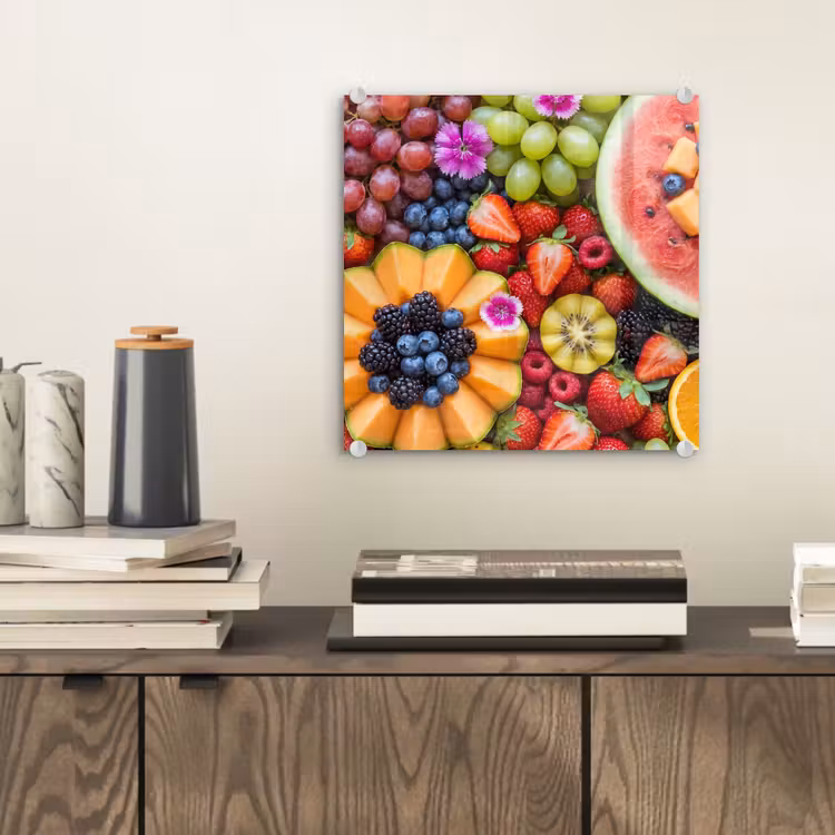 Fruit - Vers - Variatie - Eten - Kleurrijk plexiglas 5mm klein -sfeer1
