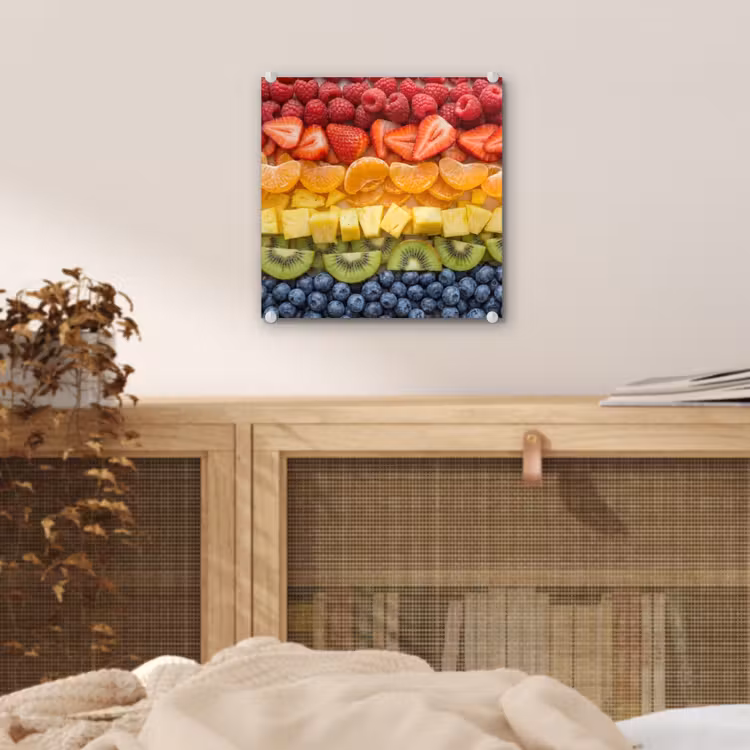 Fruit - Regenboog - Gezond - Kleurrijk plexiglas 5mm klein -sfeer4