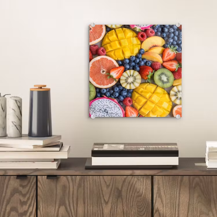 Fruit - Versneden - Kleurrijk - Eten - Gezond plexiglas 5mm klein -sfeer1