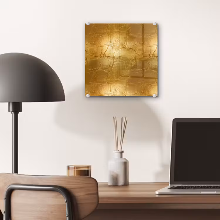 Bladgoud - Vintage - Textuur - Warm Goud plexiglas 5mm klein 11 -sfeer6