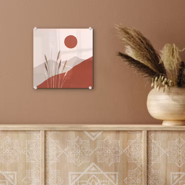 Gras - Landschap - Natuur - Abstract - Beige plexiglas 5mm klein -sfeer5