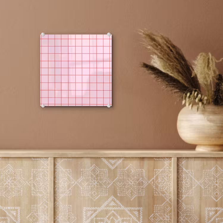 Raster - Patroon - Roze plexiglas 5mm klein 11 -sfeer5