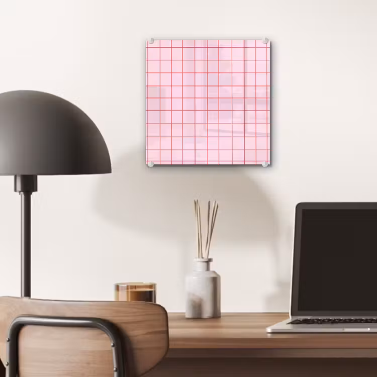 Raster - Patroon - Roze plexiglas 5mm klein 11 -sfeer6