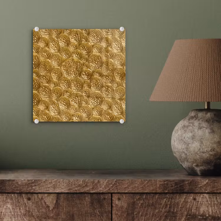 Gehamerd - Mozaïek - Antiek - Goud plexiglas 5mm klein 11 -sfeer3