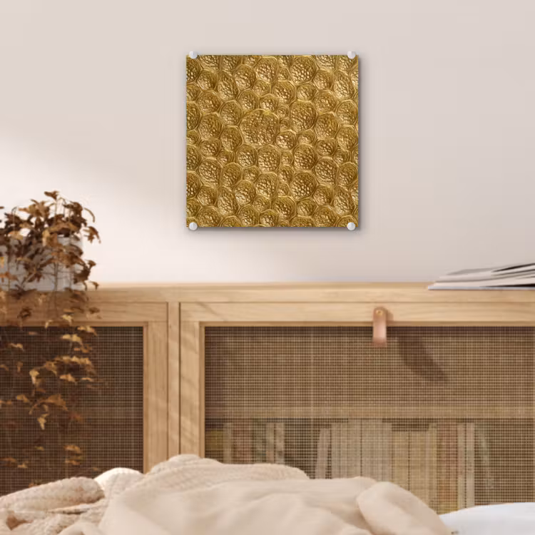 Gehamerd - Mozaïek - Antiek - Goud plexiglas 5mm klein 11 -sfeer4