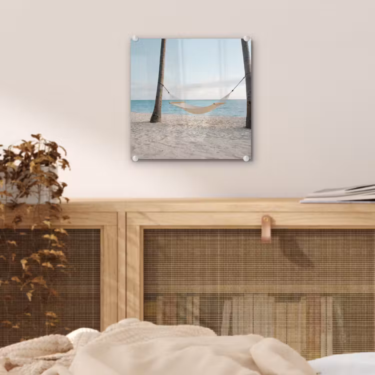 Hangmat - Strand - Wit plexiglas 5mm klein -sfeer4