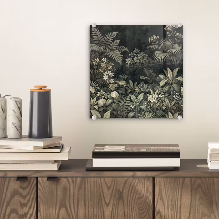 Jungle - Bladeren - Botanisch - Groen plexiglas 5mm klein -sfeer1