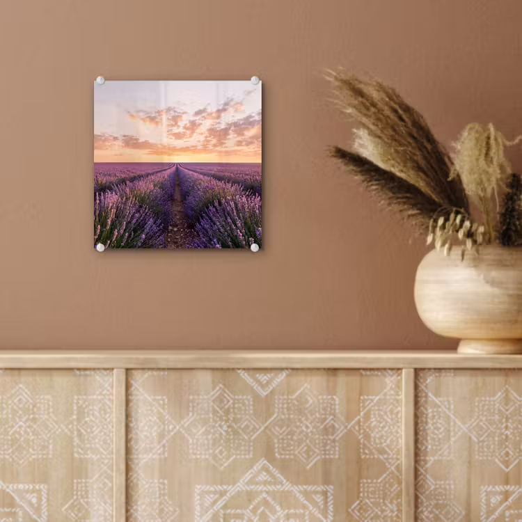 Landschap - Lavendelveld - Paars plexiglas 5mm klein -sfeer5