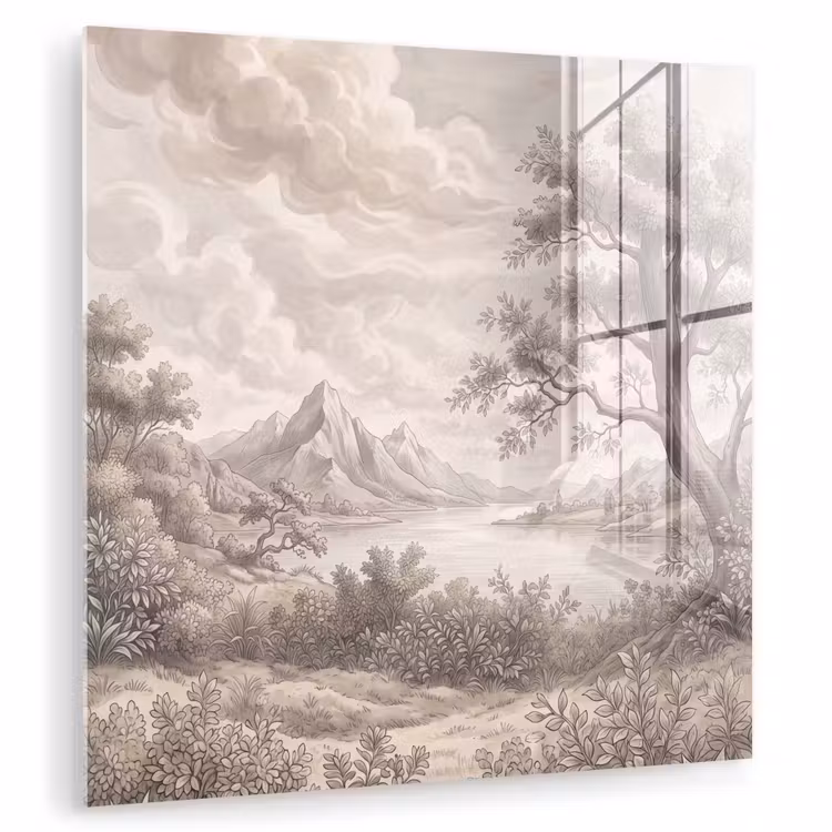 Landschap - Bergen - Meer - Natuur plexiglas 5mm klein -zzzproduct_nieuw