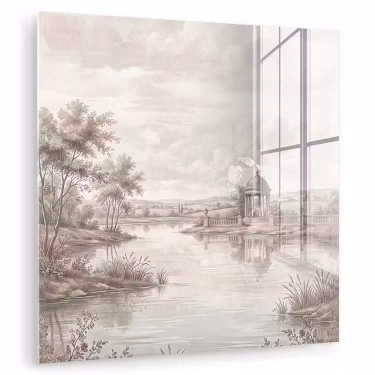 Landschap - Water - Natuur - Sepia plexiglas 5mm klein -zzzproduct_nieuw