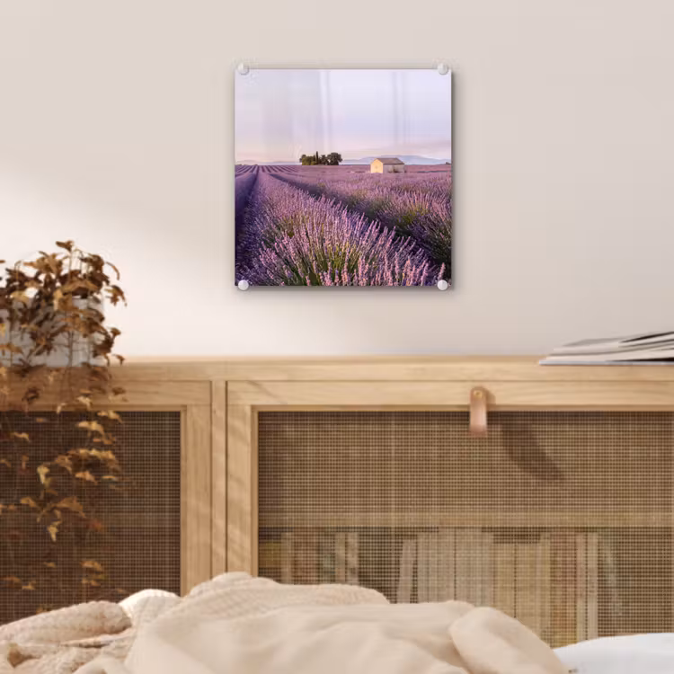 Lavendel - Landschap - Sereen - Paars plexiglas 5mm klein -sfeer4
