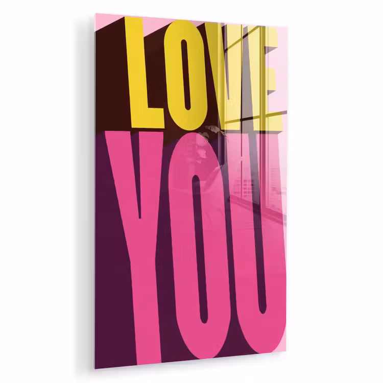 Love - Tekst - Roze - Valentijn plexiglas 5mm klein -zzzproduct_nieuw